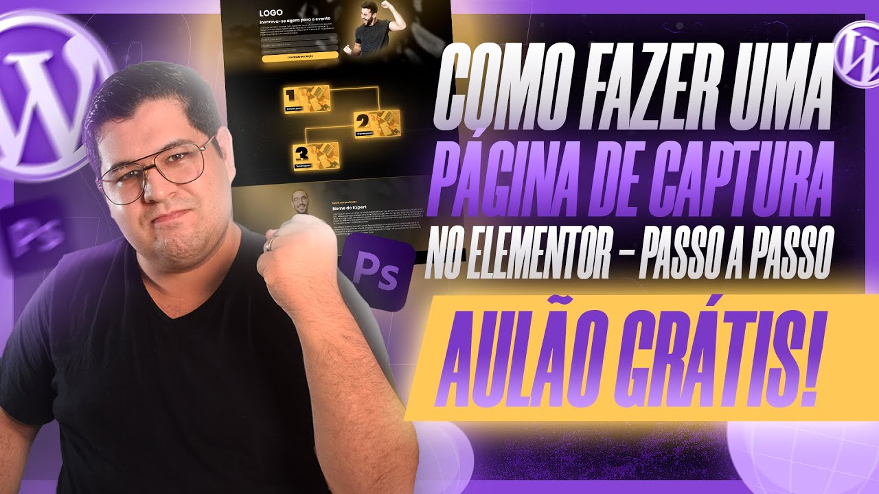 Como fazer uma página de captura profissional com Elementor e Photoshop (SUPER AULA GRATUITA)