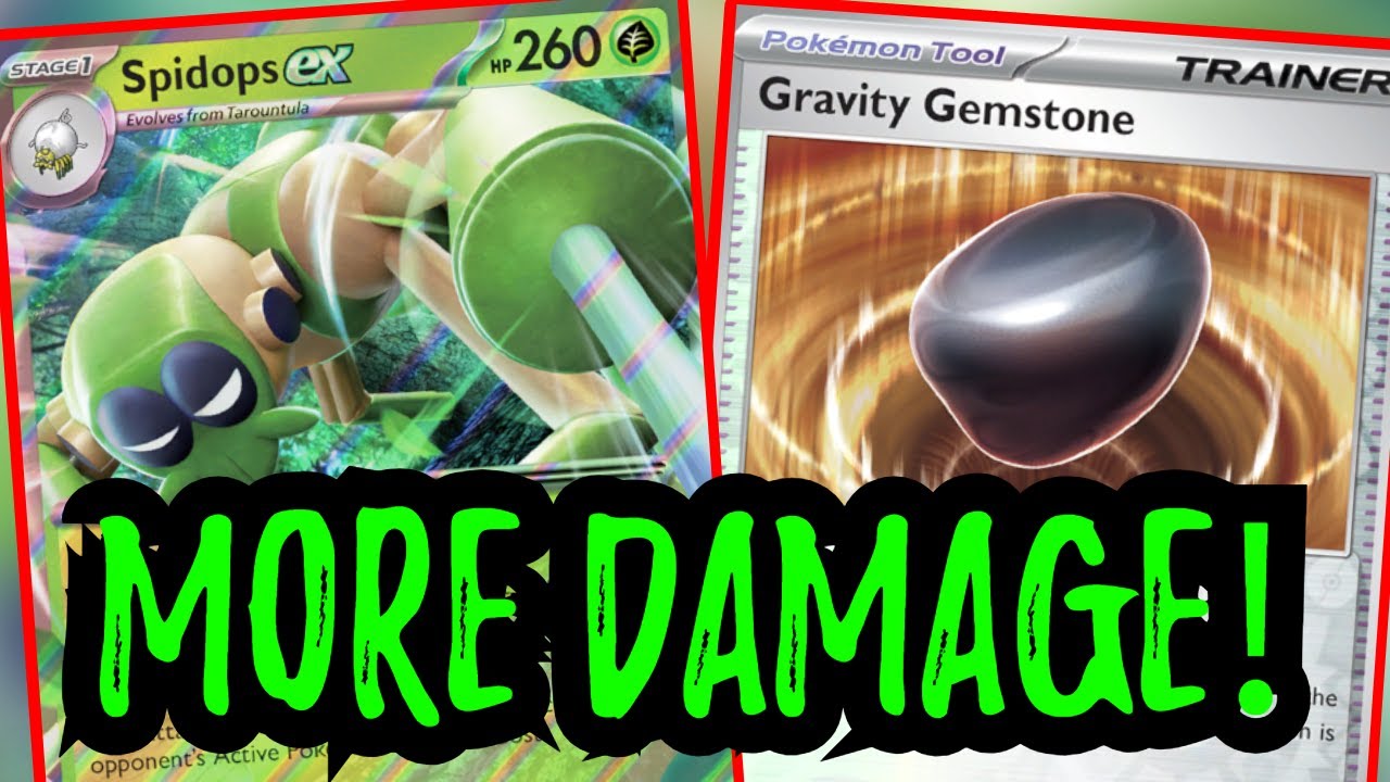 Spidops ex Hits For MORE DAMAGE With Gravity Gemstone! Pokemon TCG Live