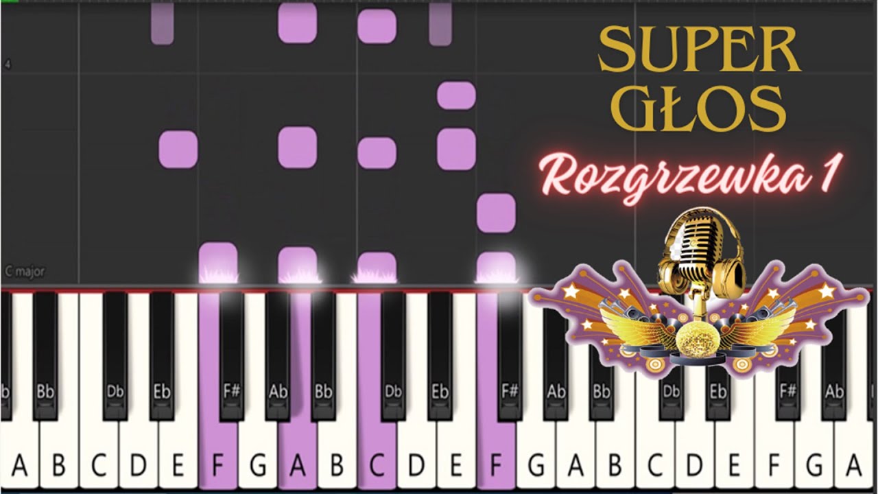 7 MIN Rozgrzewka 1 | BEGINNER VOCAL TUTORIAL + SHEET MUSIC by Super Głos