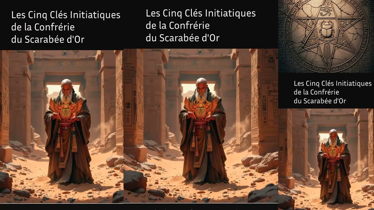 Livre "Les Cinq Clés Initiatiques de la Confrérie du Scarabée d'Or"