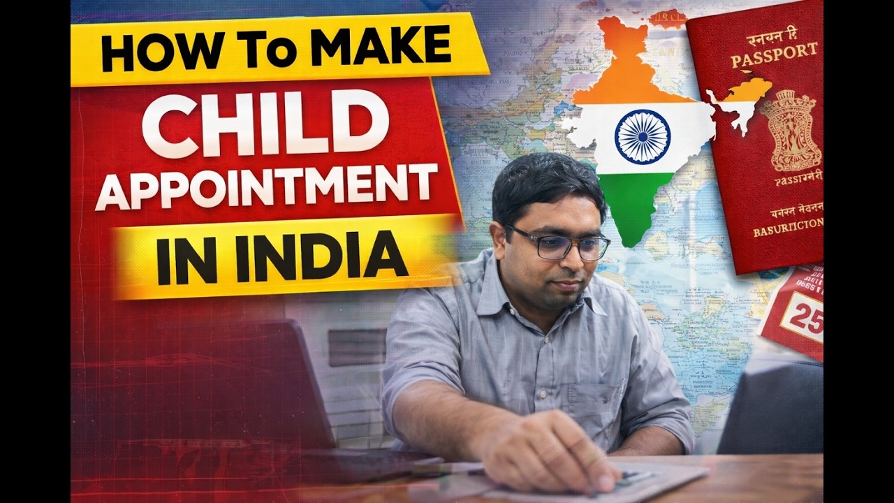 🎯 How To Make Child Passport Appointment in India l Complete process 2026