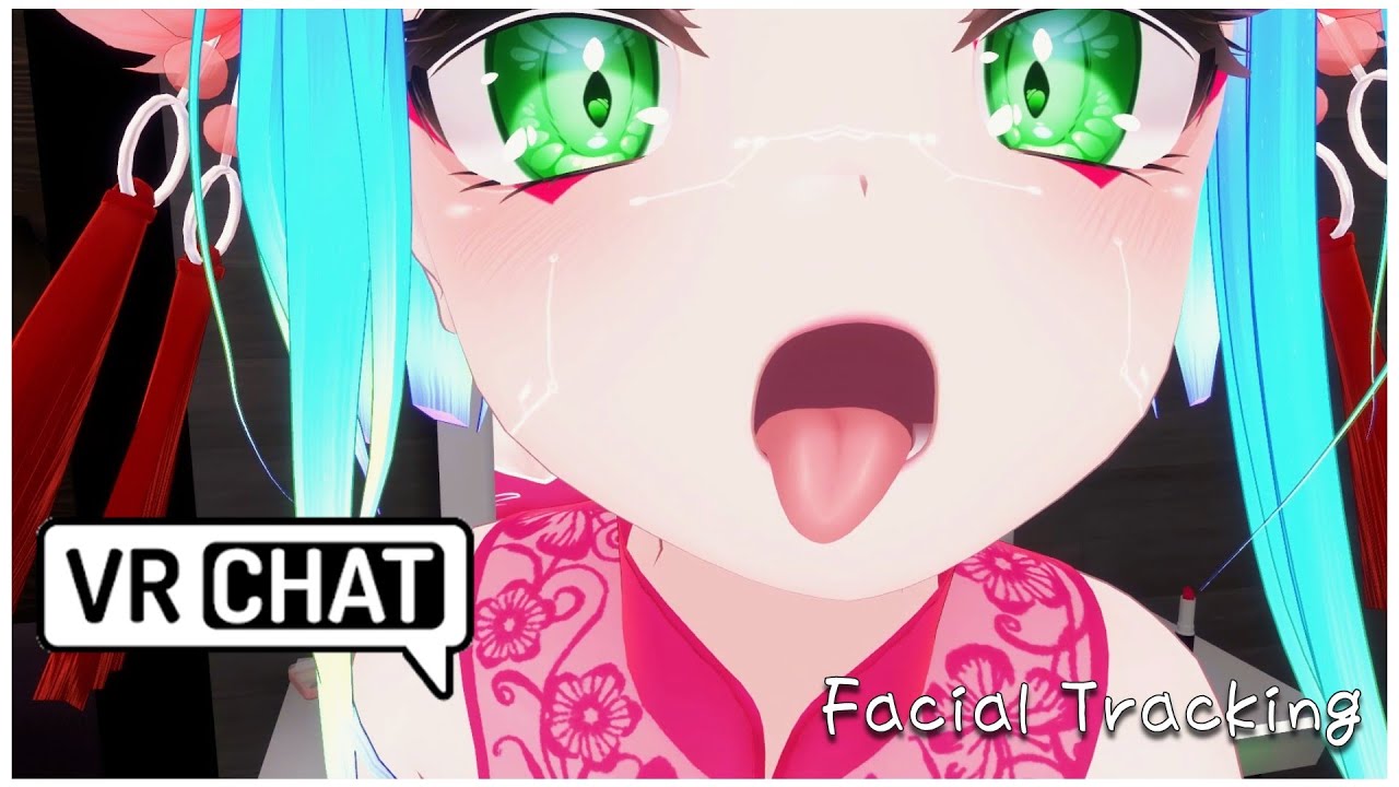 【VRChat】 フェイストラッキングで変顔 （ Valve Index + Facial Tracker + OSC )