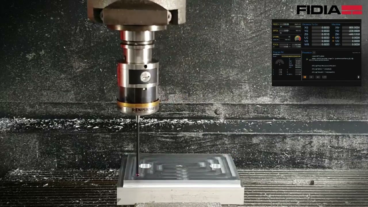 FIDIA MACHINE -  Alignment Cycle With PRX