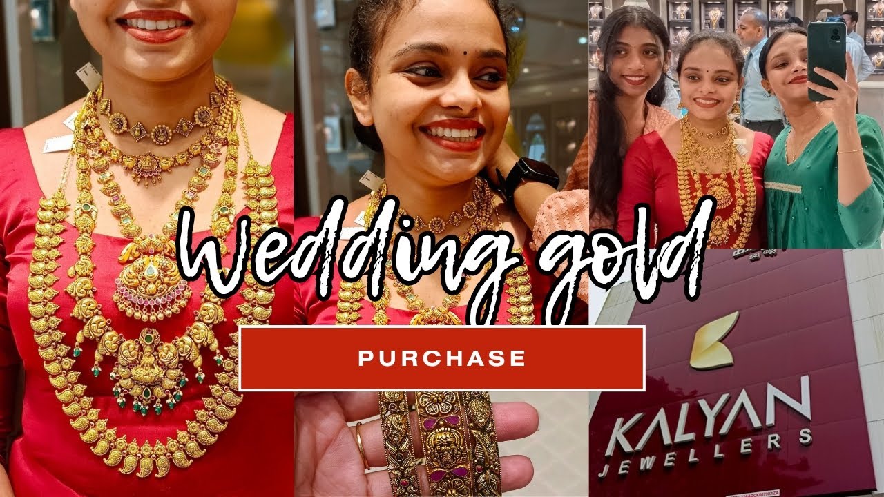 Wedding gold purchase❤ @kalyanjewellers | wedding series | Amisha Anilkumar