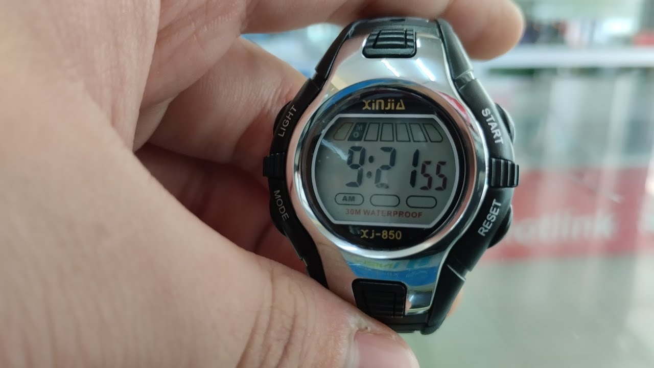 Xinjia Xj-850 30m Waterproof Sports Watch - all video operation.