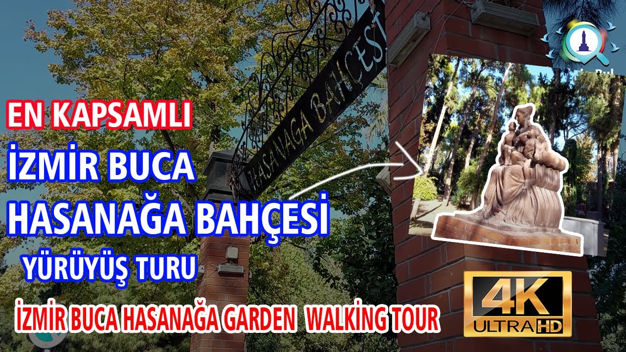 İzmir Buca Hasanağa Bahçesi Yürüyüş Turu Ekim 2024 /4k