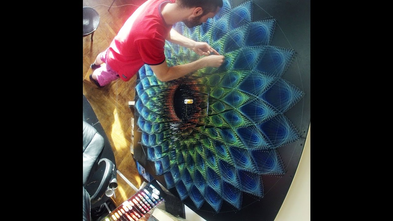 Mandala String Art _ Making of _ Mandala ARCTURUS _ 36.7 light-years from the Sun
