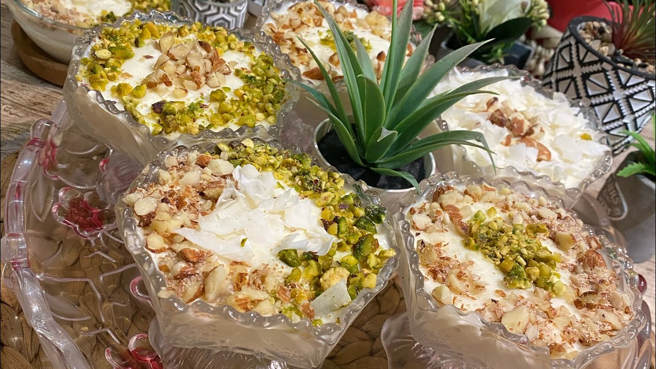 مهلبية أسرع وألذ تحلية كريمية باردة ممكن تحضرها في دقائق أكدولي على البنة محلحلة👌mhalabia un délice