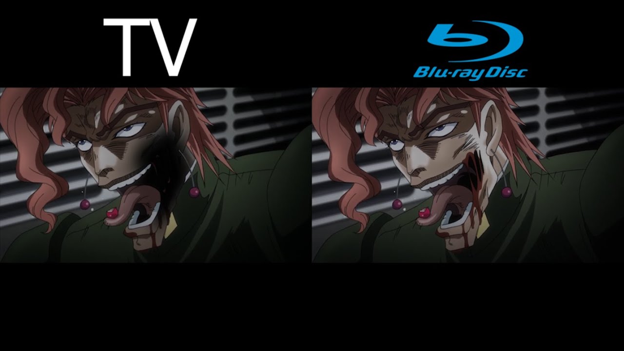 JJBA Part 3 Ep 7-9 TV vs Blu ray