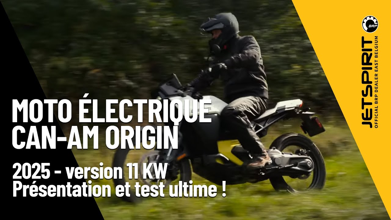 Moto électrique Can-Am Origin ⚡️2025 version 11 kW présentation et test ultime !