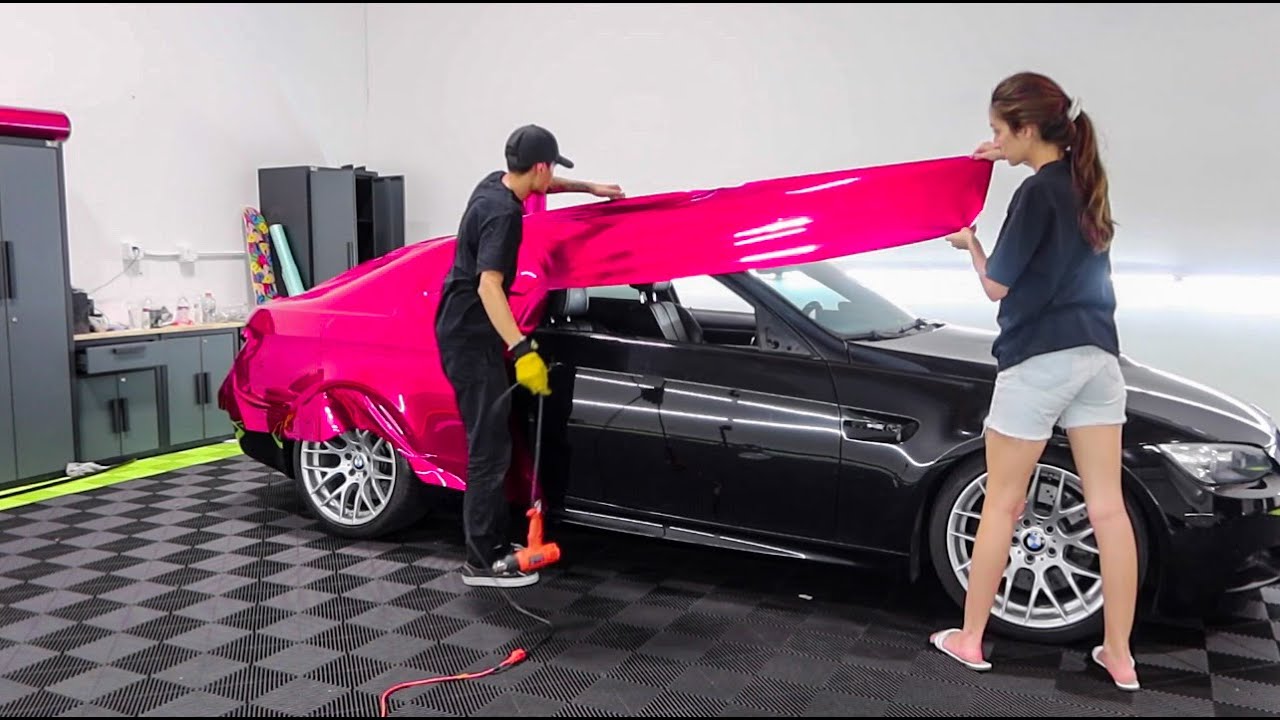Vinyl Wrapping My E92 M3 (I LET MY GIRLFRIEND WRAP MY CAR!!!)