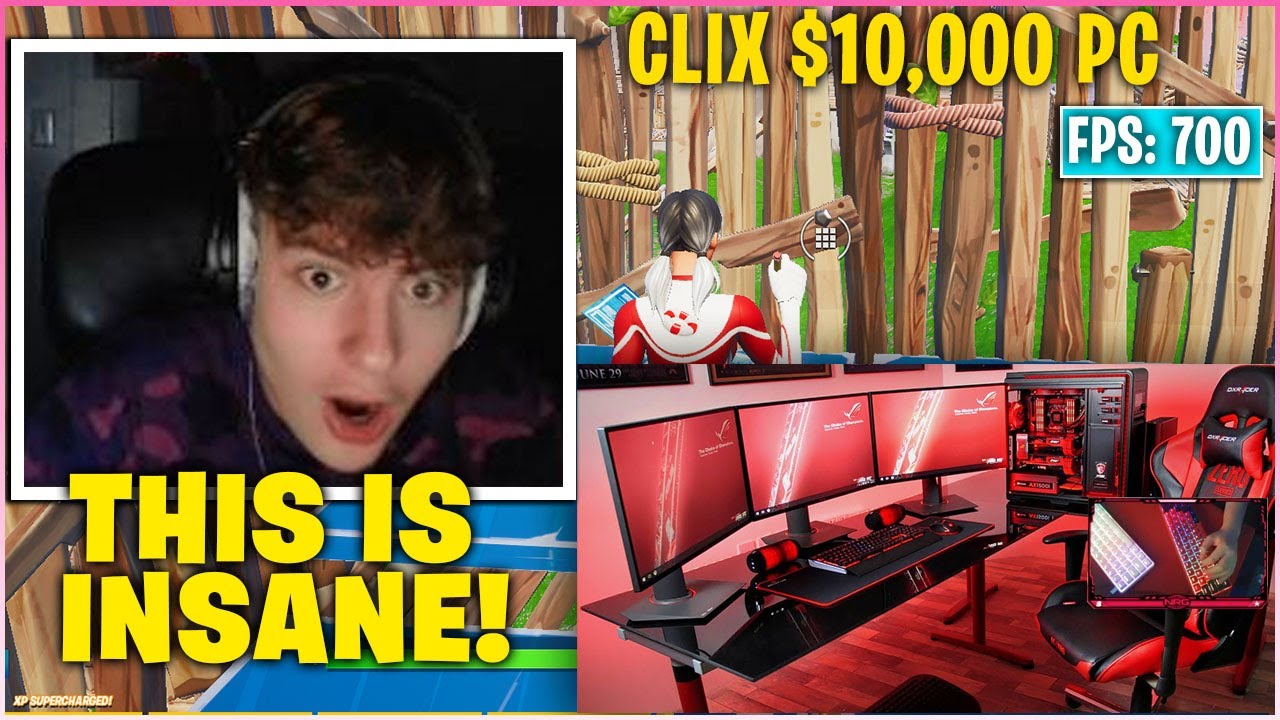 CLIX In DISBELIEF After Playing FIRST GAME On NEW $10,000 GOD PC | RTX 3090 700+ FPS (Fortnite)