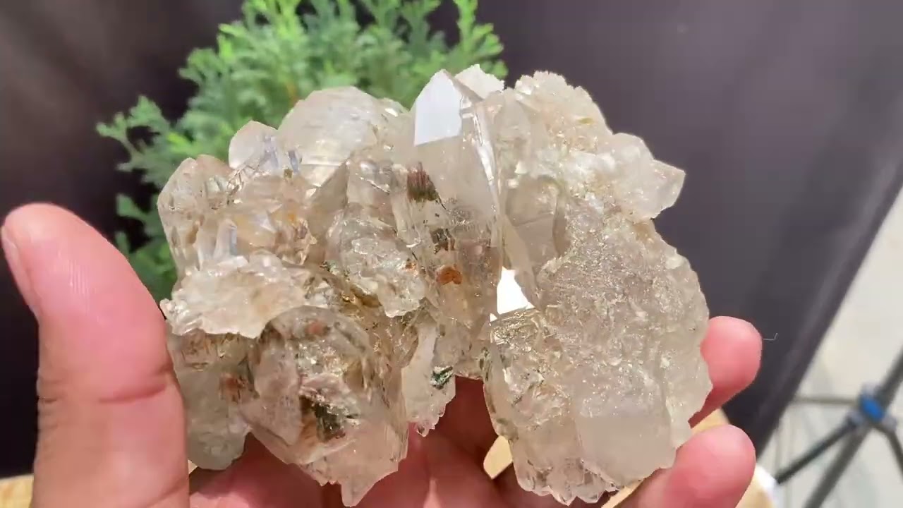 Rare Gwindel clear himalayan quartz raw minerals 1.26LB natural crystal stone