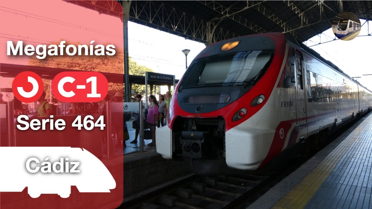 Megafonías de la línea C-1 de Cercanías Cádiz | Cádiz - Jerez de la Frontera