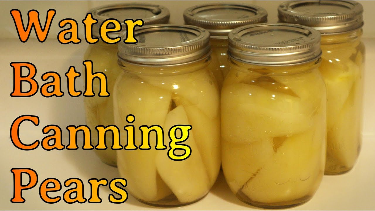 Water Bath Canning Pears