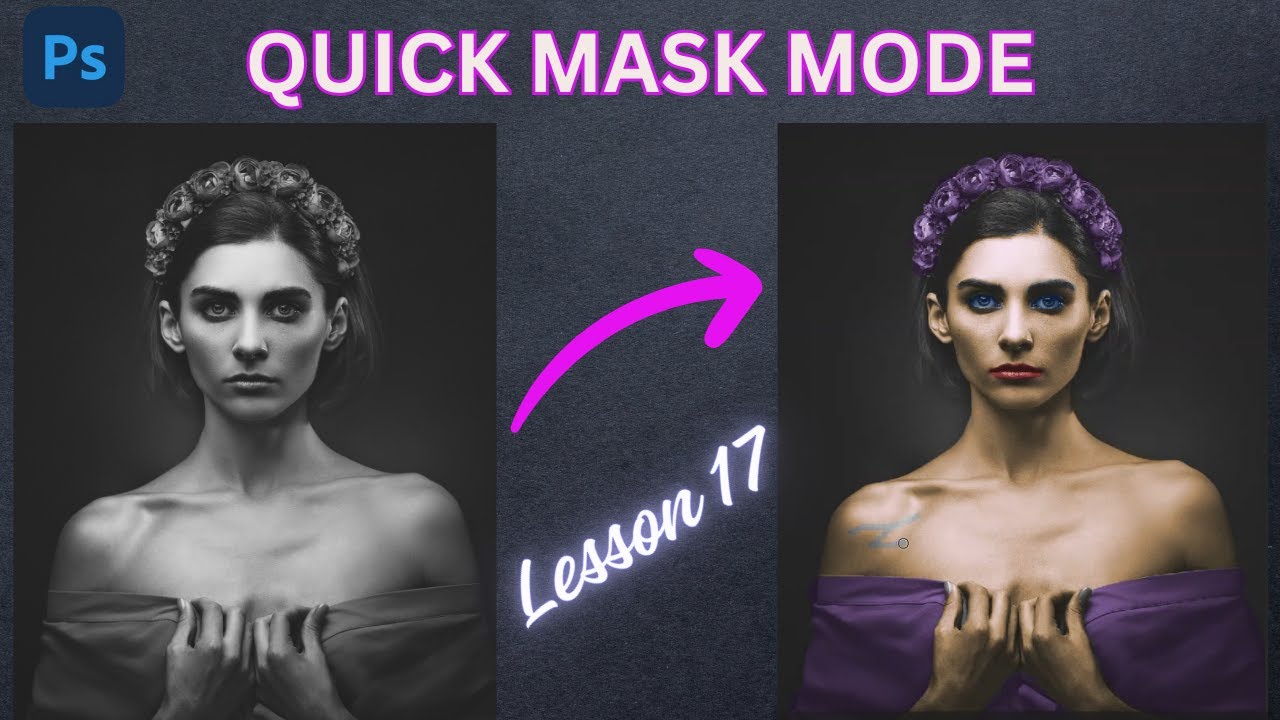 Quick Mask Mode in Adobe Photoshop in Hindi ! Lesson 17