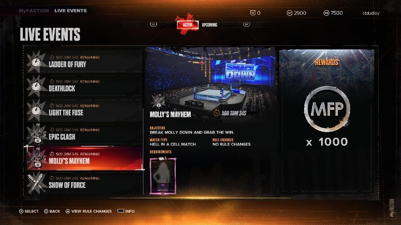 WWE 2K24. Lex Luger vs Quebecer Pierre.