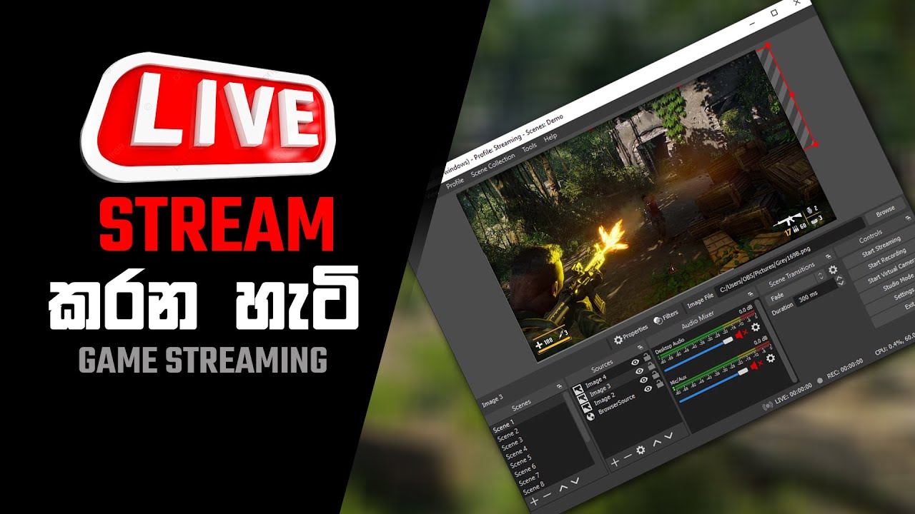 Game Streaming with OBS - Single Monitor Setup