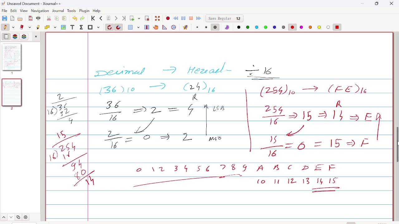 Decimal to hex & Hex to decimal