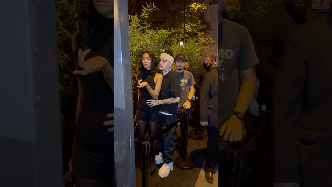 Yeat with his girlfriend Ming Lee Simmons in Paris France