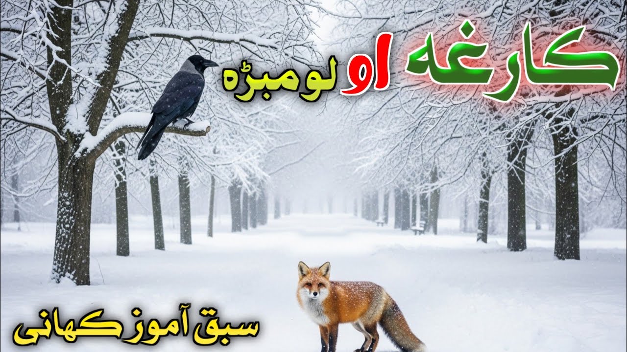 Pashto story ll کارغہ او لومبڑہ ll moral story ll AK Pashto story 
