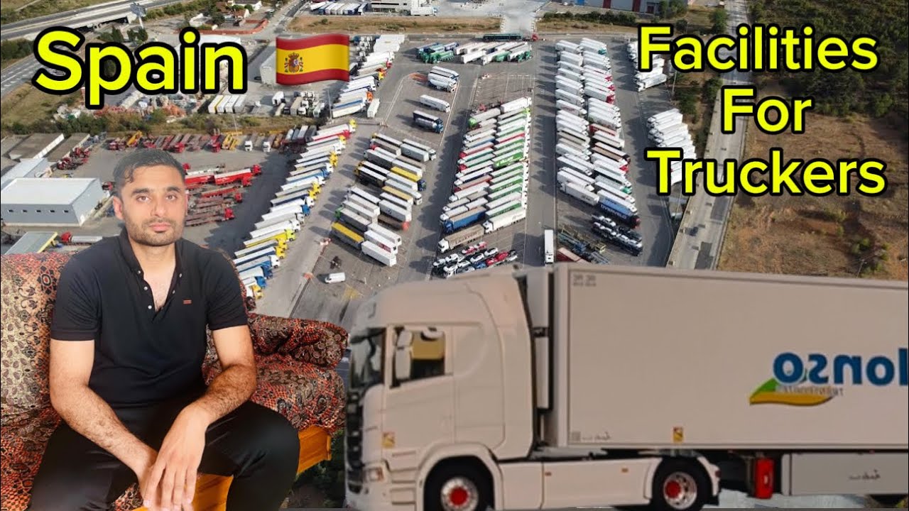 How Truck Drivers Rest in Spain | Highway Facilities [como se descansa los camioneros in la area]