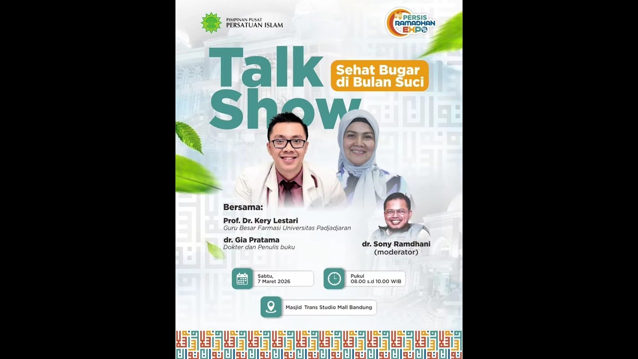 Sehat Bugar di Bulan Suci Oleh: Prof. Dr. Kery Lestari, dr. Gia Pratama