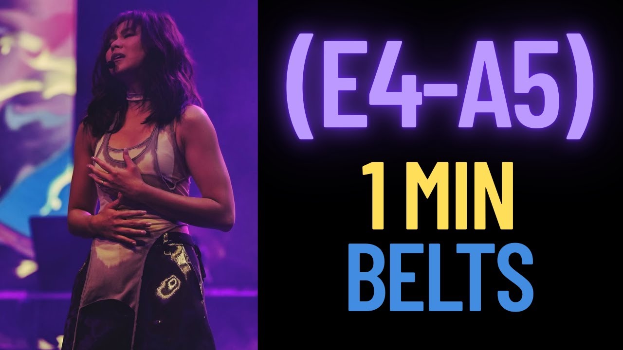 Sarah Geronimo's 1 Minute Belting Range | E4-A5