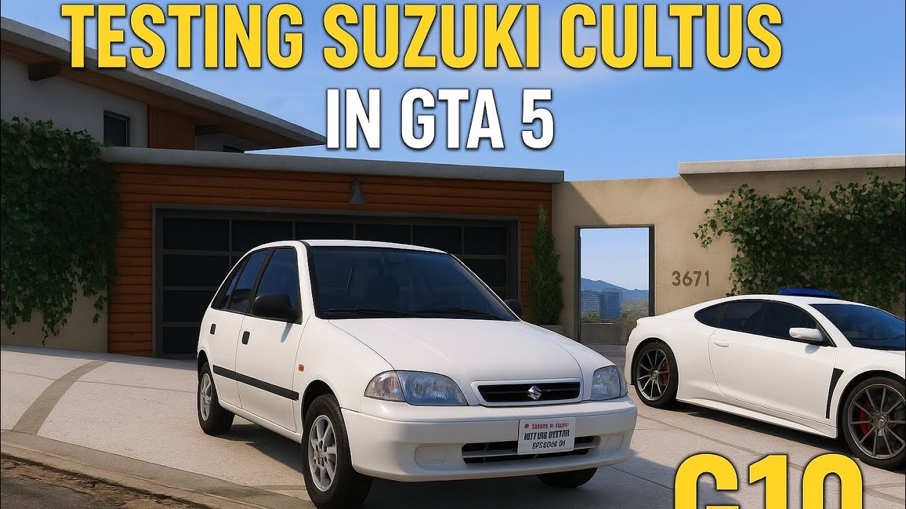 Testing Suzuki Cultus in gta 5 l G10 rocks !!!!