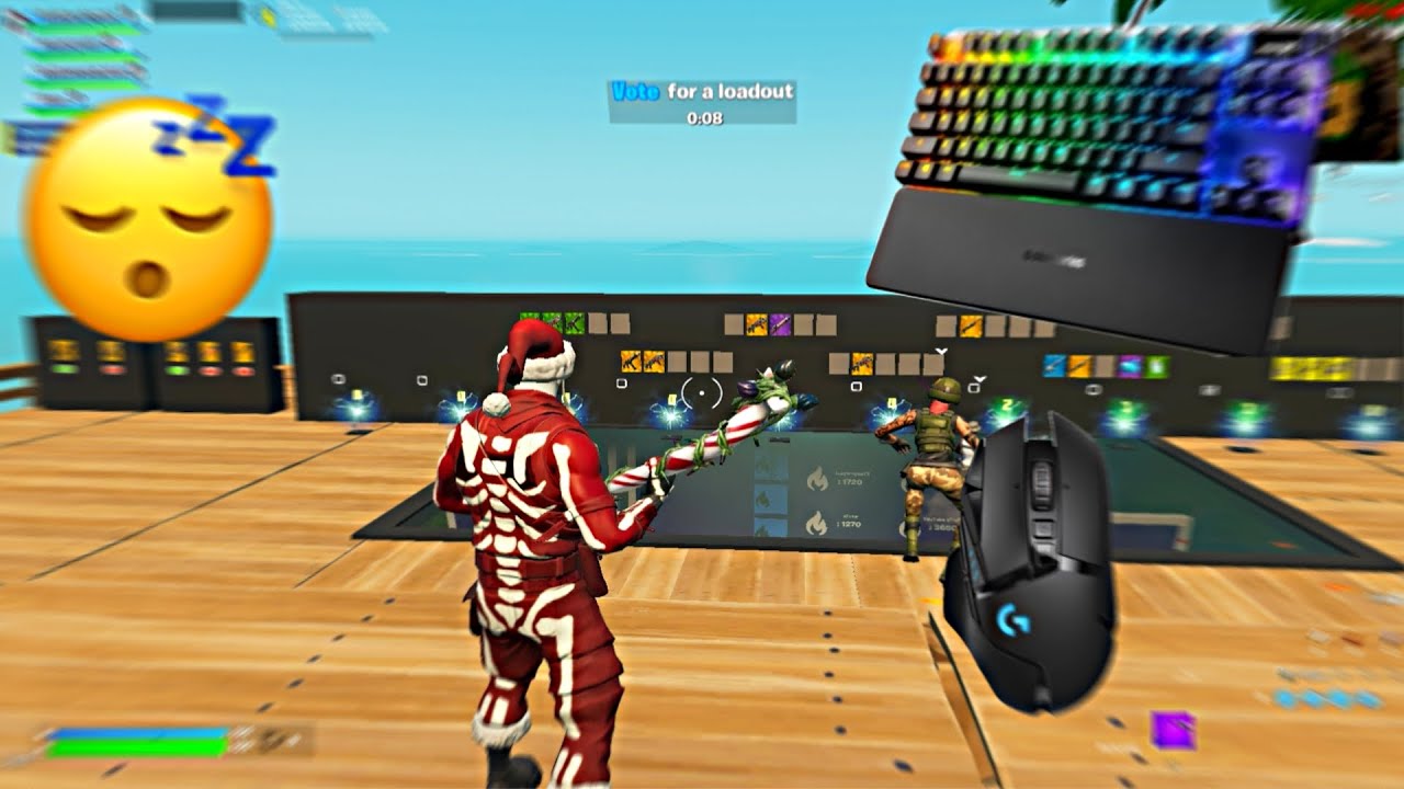 🤩 ASMR Fortnite Sleep 💤 1v1 Realistic! 🏆Fortnite Keyboard & Mouse Sounds ASMR Gameplay