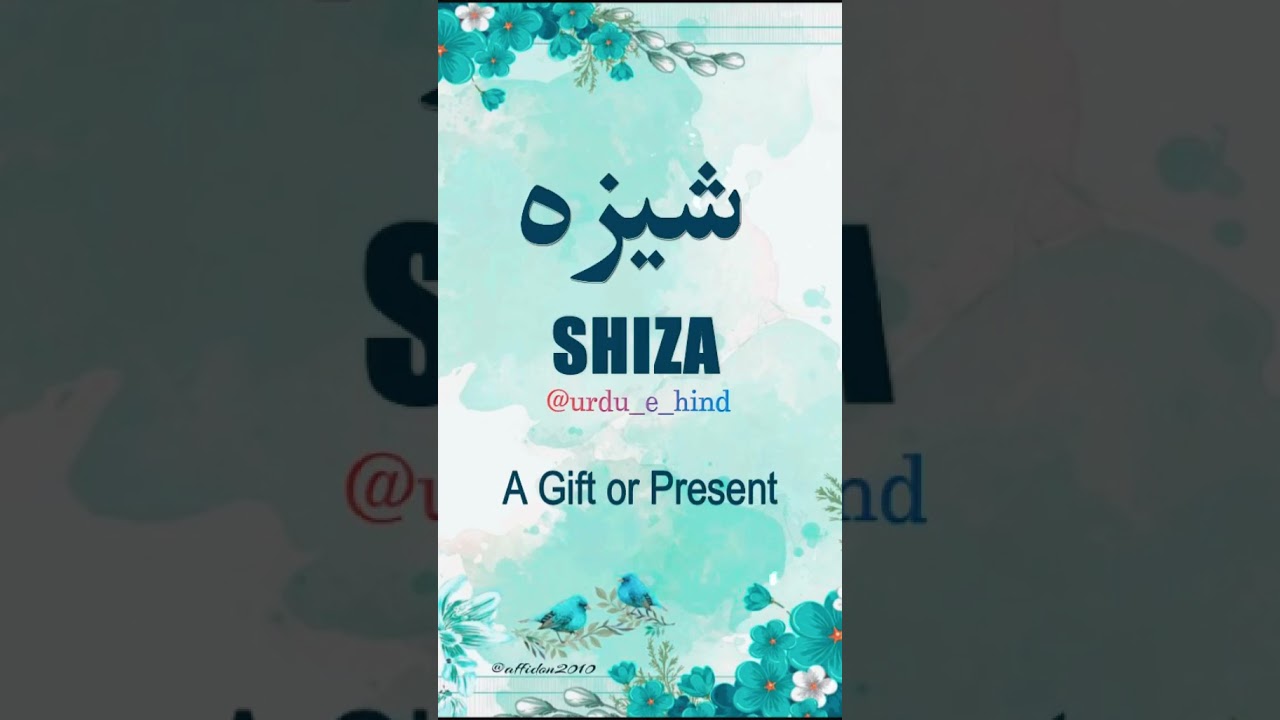 🌹Shiza🌹 | Name Meaning Status || Urdu e Hind Official |