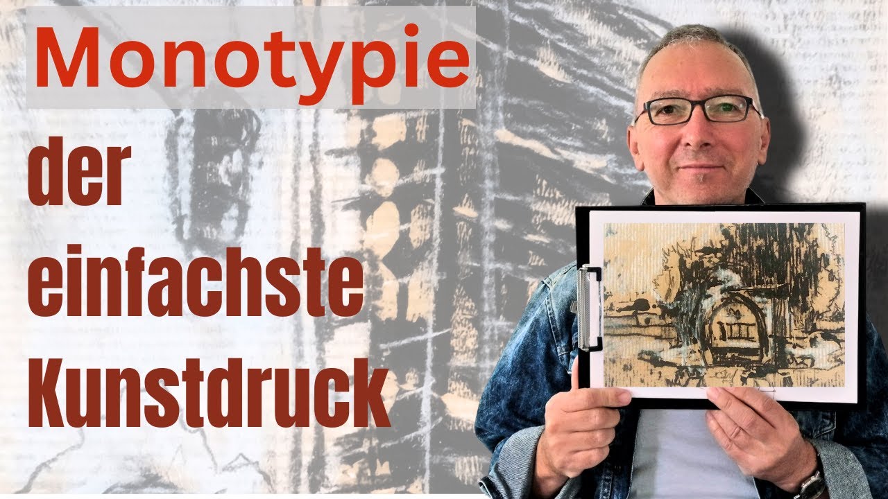 Kreative Druckkunst mit minimalen Mitteln selbst drucken | Monotypie
