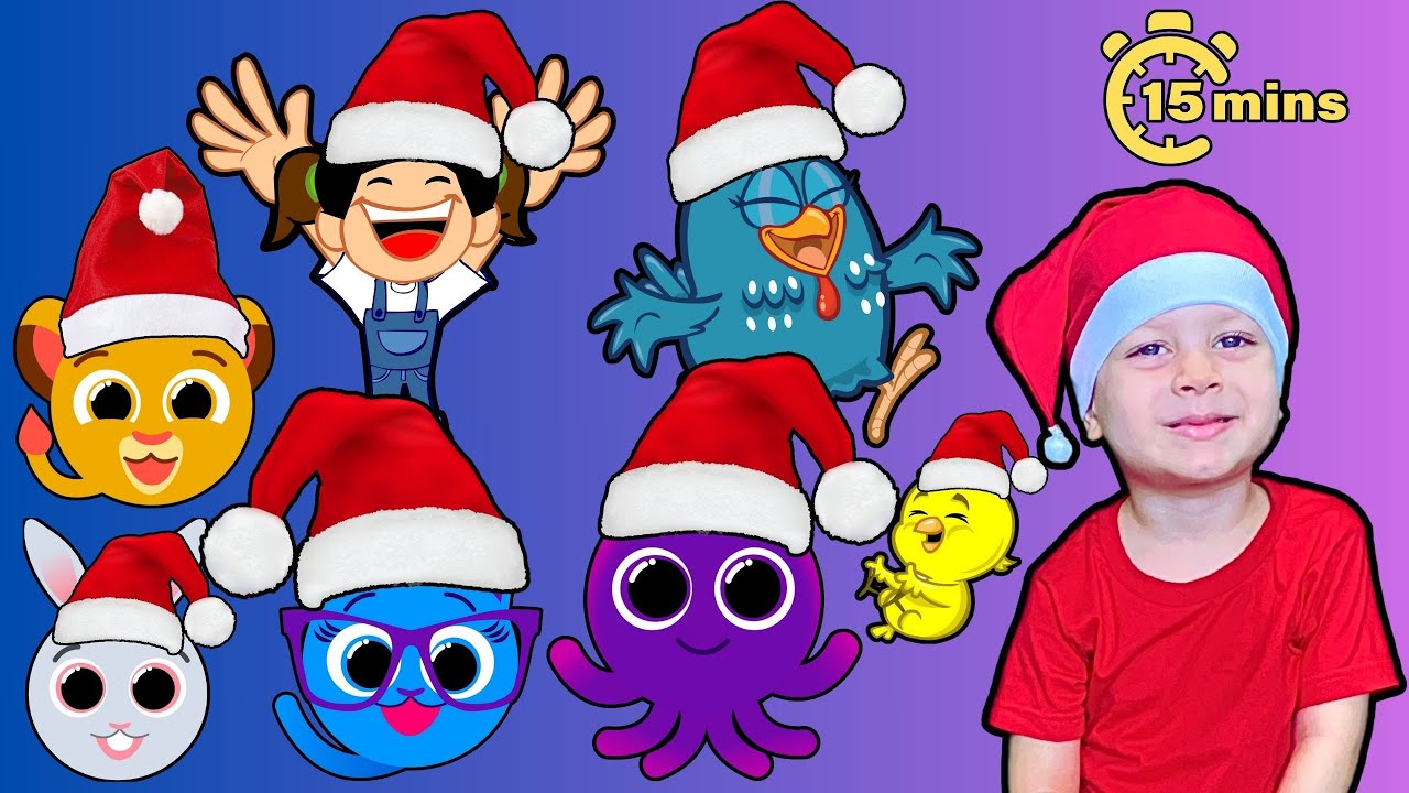 Músicas de Natal Infantis - Com Galinha Pintadinha + Bolofofos | Por José Grou