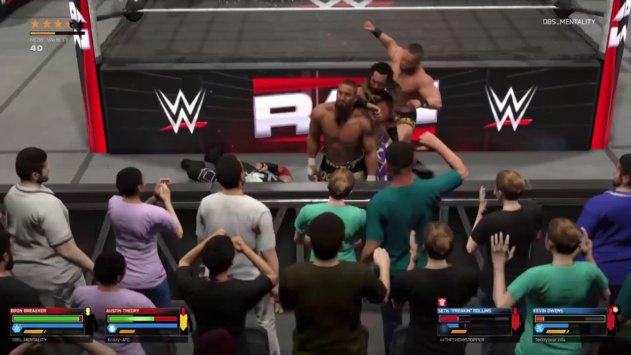 RSTR WWE2K26 RAW - The Vision vs Rollins & KO Week 1