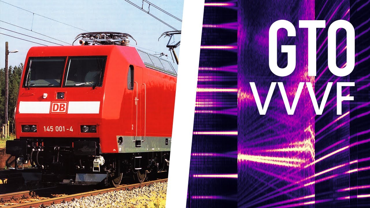 [ADtranz GTO VVVF] Br 145 Sound - Eco2000 [Inductor Recorded]