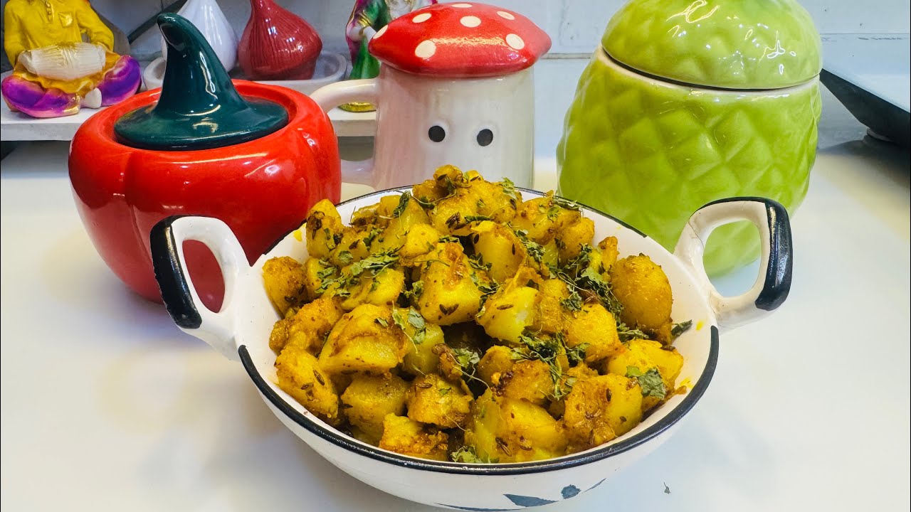 Easy Aloo Jeera sabji at home. Subscribe my YouTube channel for more such recip￼es￼.