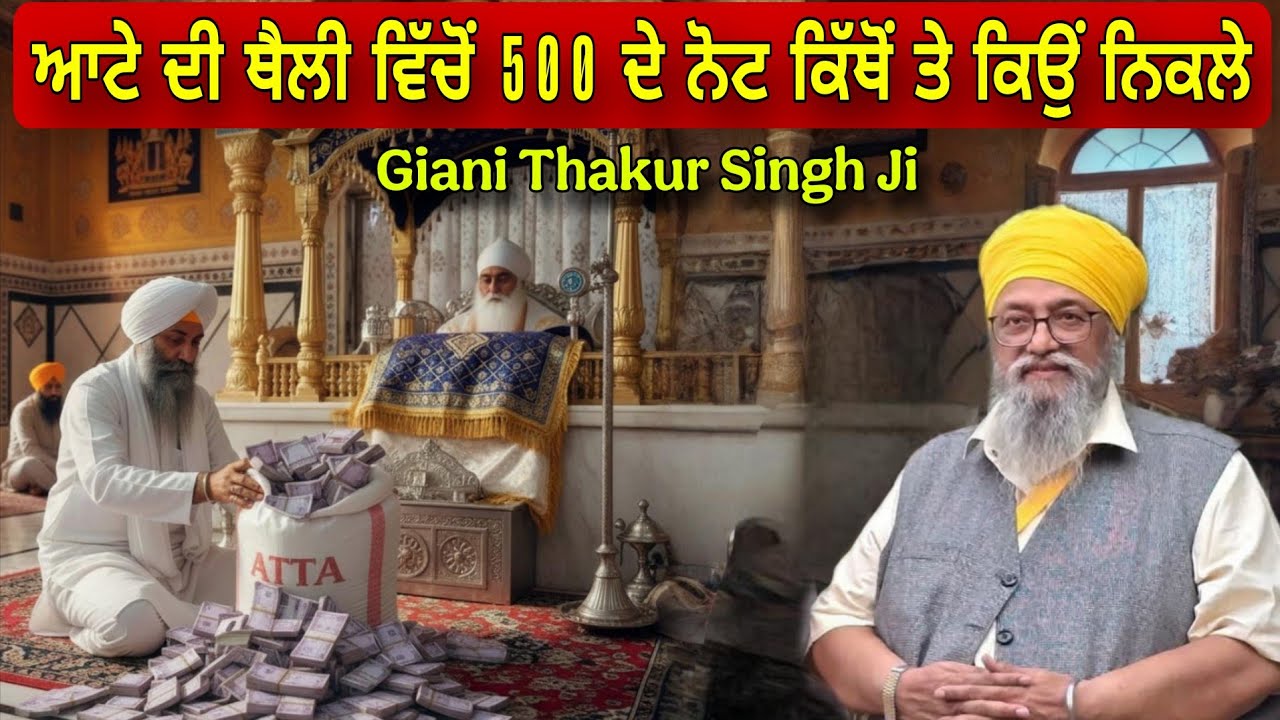 Aatte Di Thaili wicho Panj Sau De Not Kitho Nikle | Giani Thakur Singh Ji 