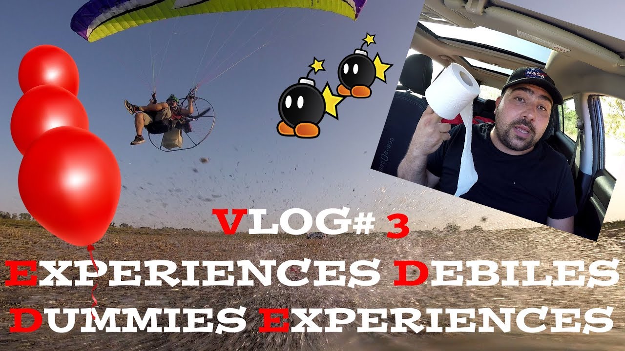 VLOG#3 : JE FAIS DES EXPERIENCES DEBILES EN PARAMOTEUR/ I MADE DUMMIES EXPERIENCES WITH PARAMOTOR