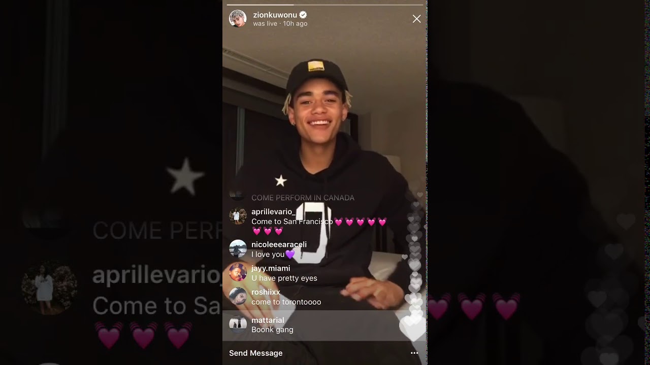 Zion’s Insta live w/Austin (21.09.17)