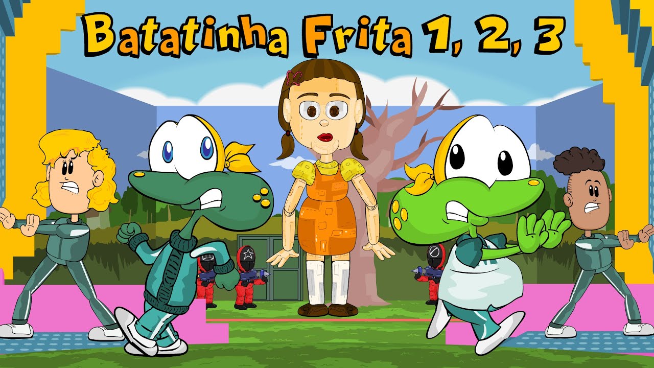 Batatinha Frita 1, 2, 3! Desenho animado dos Sapo Brothers inspirado em Round 6 do Roblox