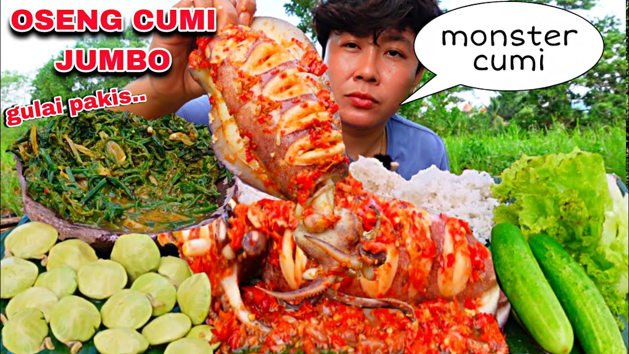 OSENG PEDAS CUMI JUMBO , GULAI PAKIS , NAMBAH NASI 2 KALI
