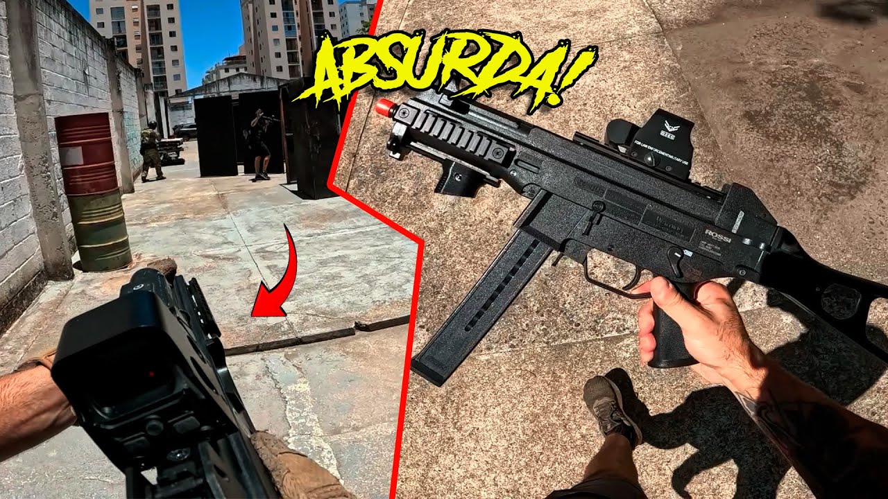 LEVEI A UMP PRO TESTE DE CAMPO e achei ela ABSURDA!  Airsoft Gameplay