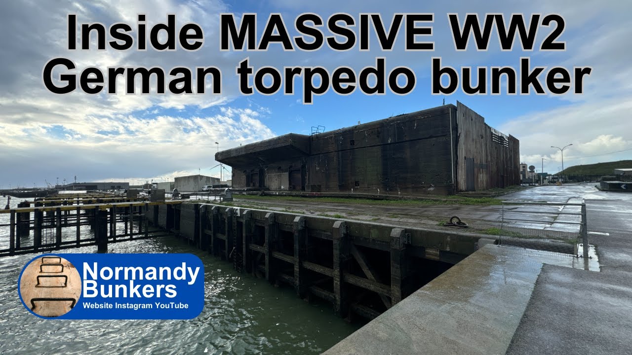 WE GO INSIDE WW2 GERMAN TORPEDO & MINE BUNKER IN FRANCE