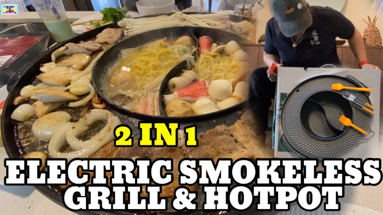 UNBOXING 2 IN 1 ELECTRIC GRILL AND HOTPOT | ADAEAGLE