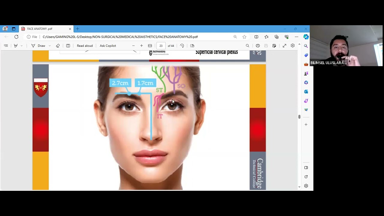 دبلوم التجميل الطبي الغير جراحي /   تشريح أعصاب الوجه  / محاضرة 2