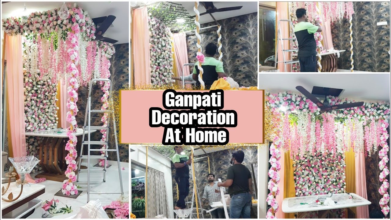 Ganpati decoration at home|how to do Ganpati decoration at home?|Ganpati decoration|Gauri decoration