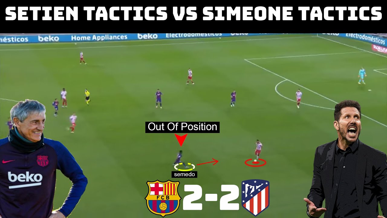 Tactical Analysis: Barcelona 2-2 Atletico Madrid | How Simeone Stifled Setien |