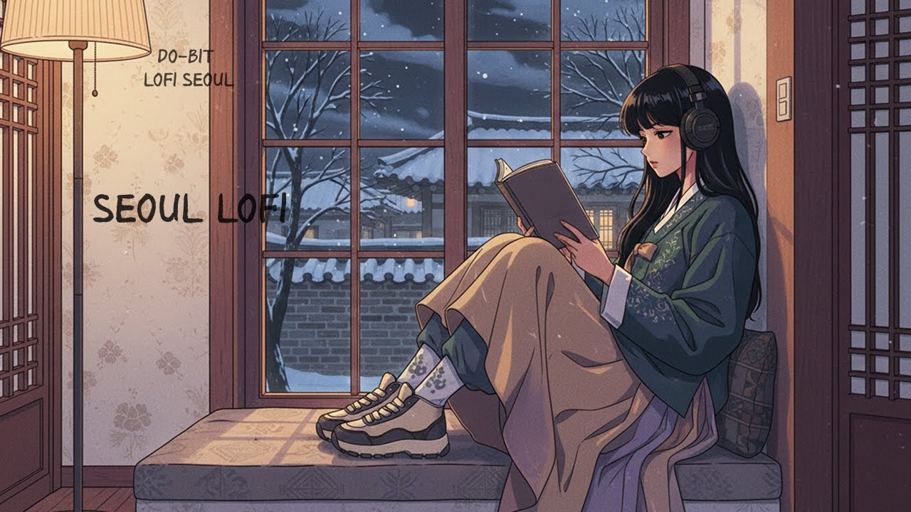 Snowy Winter Night Reading – Korean Cozy Lofi for Deep Focus & Warm Home
