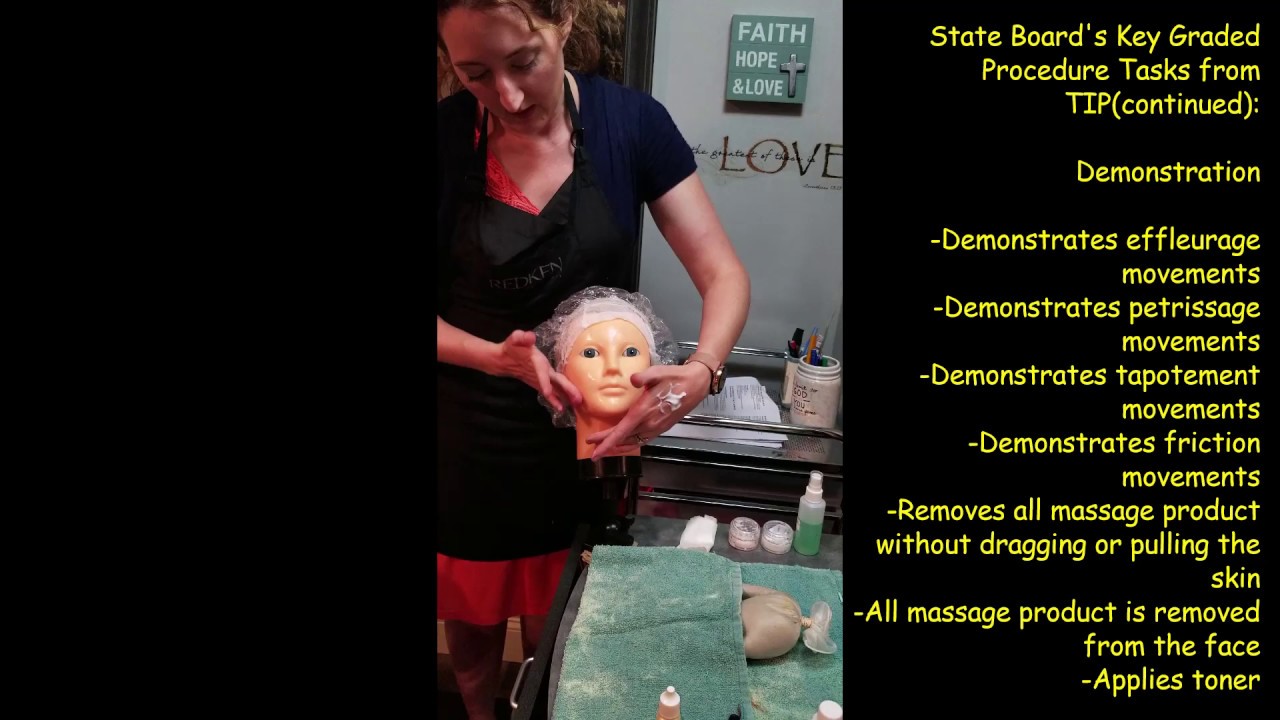 Ohio State Board of Cosmetology Exam: Facial Procedure