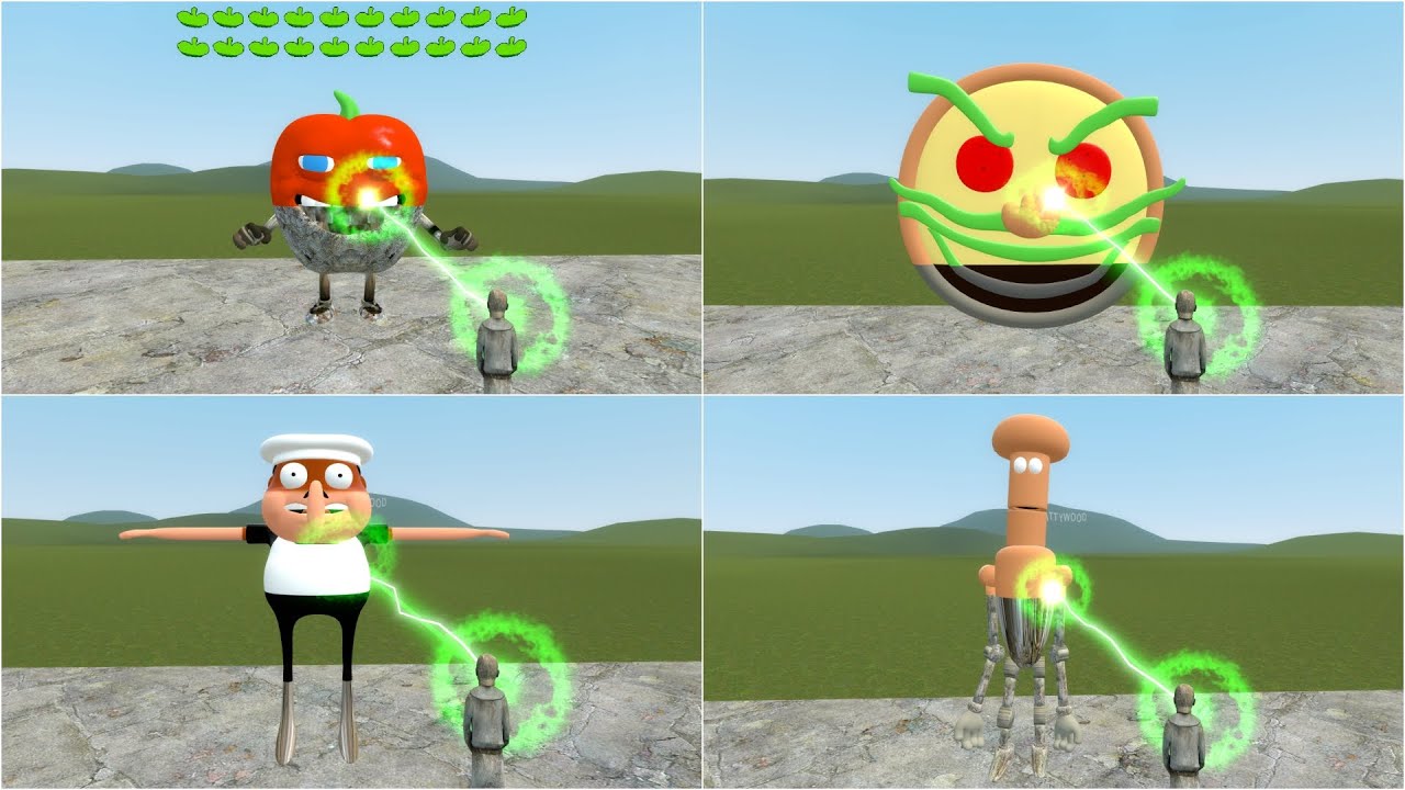 TURNING Pizza Tower Bosses & Characters into STONE in Garry's Mod!